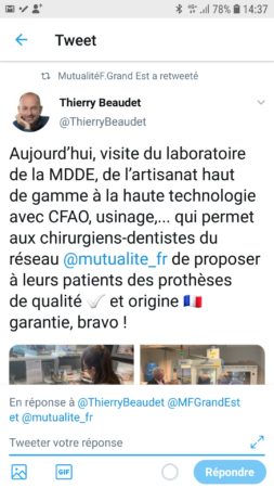 Tweet Visite Beaudet